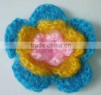 Crochet flower sewing trim
