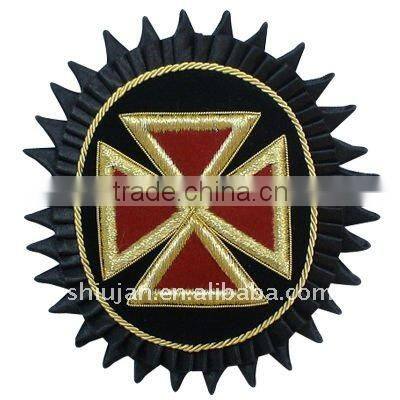 Bullion wire embroidery military hand badges---SH0090