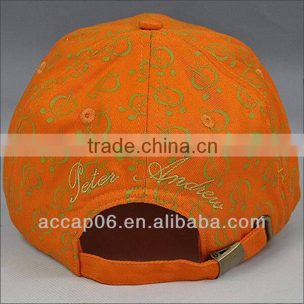 high quality orange sport cap