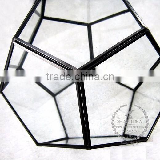 20*20*17cm geometric 12 face cutting glass terrarium flower arrangement air plant planter greenhouse home decoration 0100019