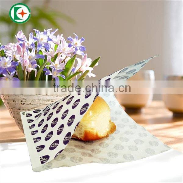 PE coated greaseproof food paper bag/decorative bread paper bags
