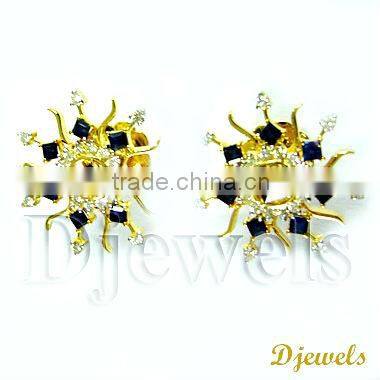 Diamond Earrings, Stylish Earrings, Diamond Gold Earrings