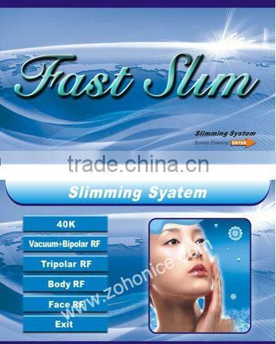 BS02 Portable 5 in 1 RF+vacuum 40k cavitation slimming machine