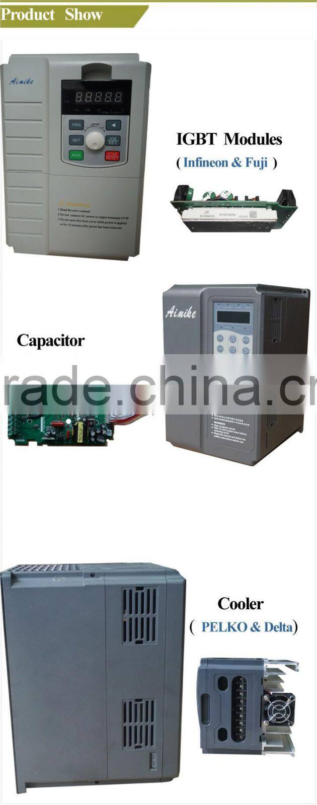 Popular!Ce Certified! Triple Output Type 380v ac variable frequency drive for	Domestic Pumps 50 Hz