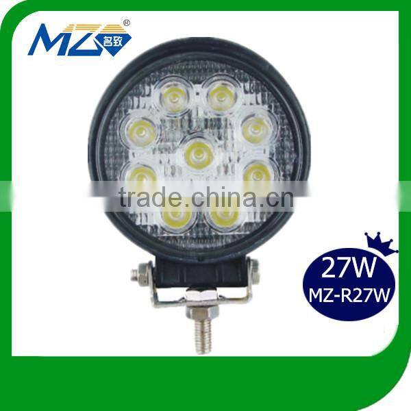 27W round 80w cree led work light ,led working lamp for offroad vehicles, tractors trucks,atv utv suv 4wd camping lamp( MZ-R27W)