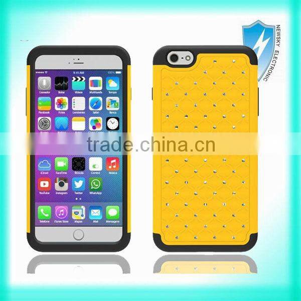 diamond cute case with strong protective fuction For iphone 6 plus