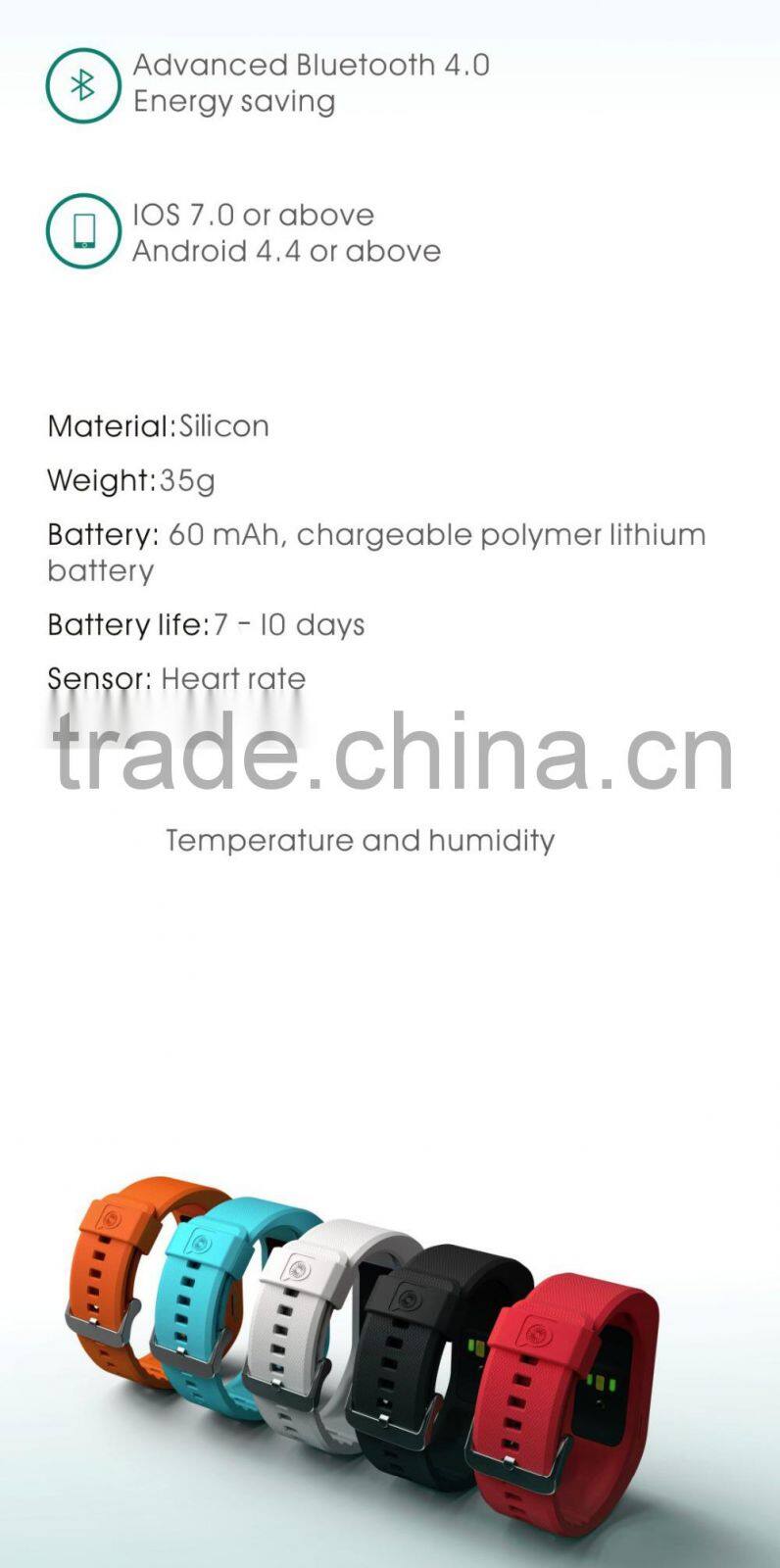 SIFIT-8.8 Fitness Bracelet Pedometer, Track Length and Quality of Sleep, 2015 style Wristband Pedometer for Healthy Life