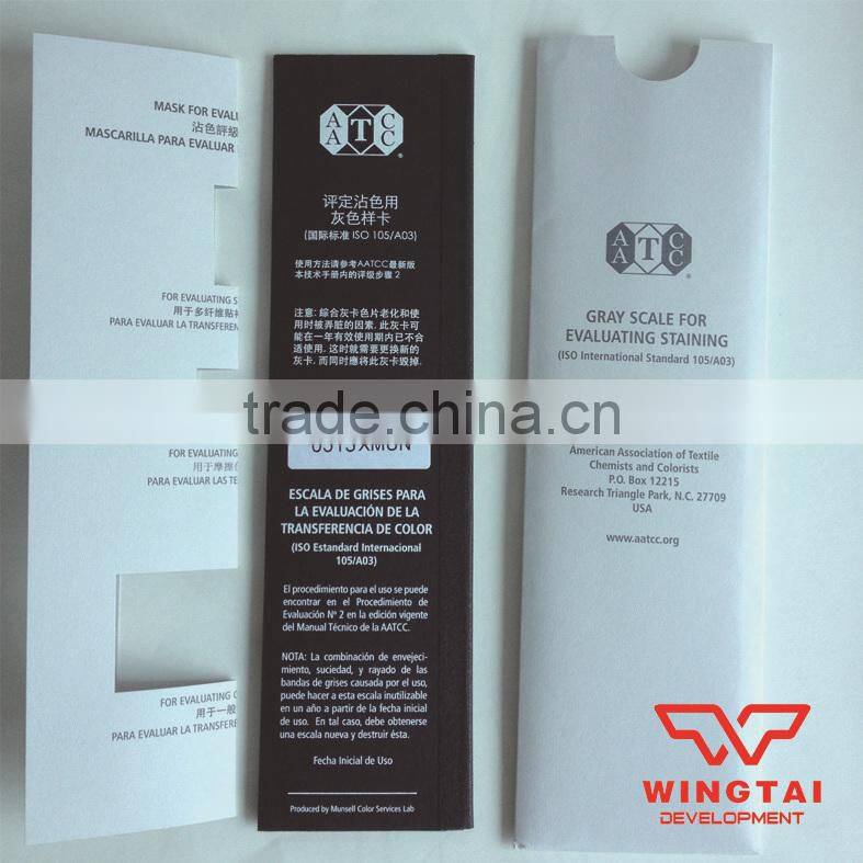 AATCC A03 Gray Scale Color Guide Color Staining