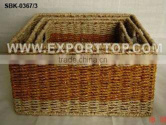 Hot selling sea grass food storage baskets (july@etopvietnam.com)