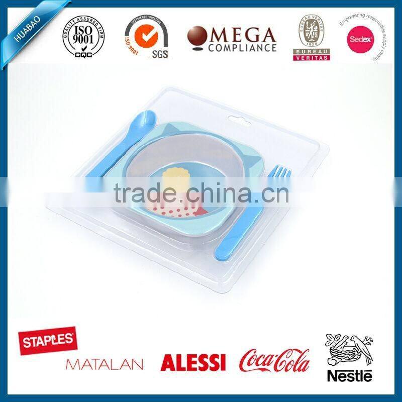 NEW Owl design melamine dinner set for children , bowl and plate set for children