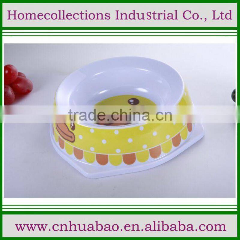 Cheap melamine dog bowl plastic pet dog/cat food/drinking bowl, weighted dog bowls