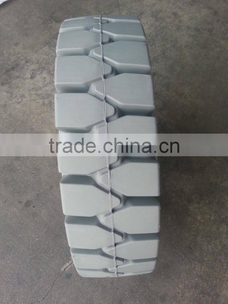 China Supplier Color Tyres Non-marking Solid Forklift Tyres 6.00-15