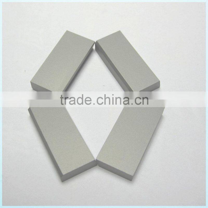 Type D1 tungsten carbide brazing tips for making end milling, periphery turning and boring tools