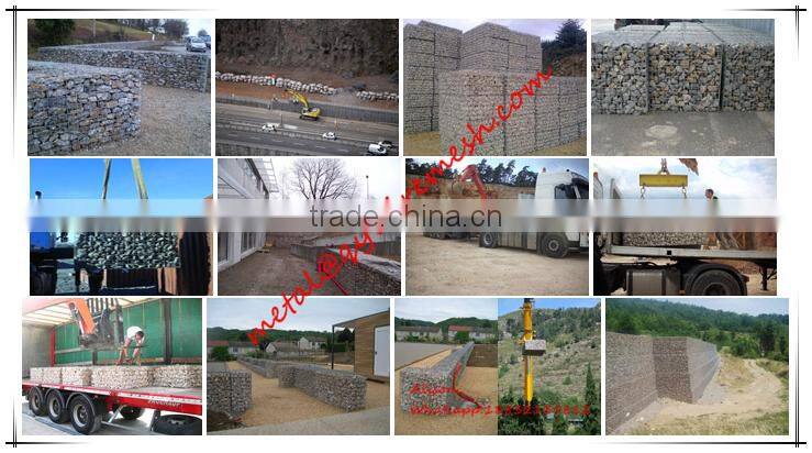 Hot-dip galvanized gabion box price with low carbon steel wire