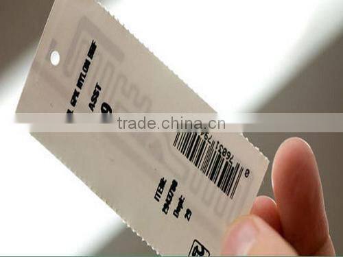 Long Range RFID Printing Barcode on Clothing Hang Tags