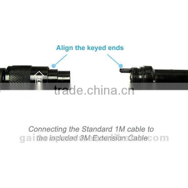 2.4" Video Inspection Waterproof Camera Endoscope Snake Borescope 360 Rotation 4 Meter (1M + 3M) Cable 10mm diameter