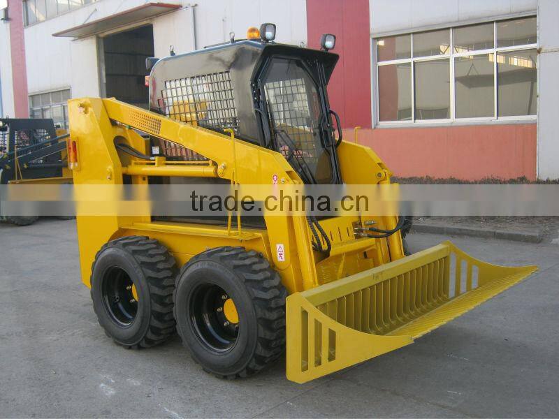 skid steer loader(1050kg+75hp+0.55m3+Imported hydraulic system+Closed cabin)