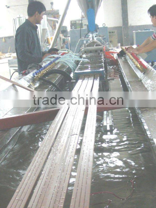 wood plastic extrusion line for window and door