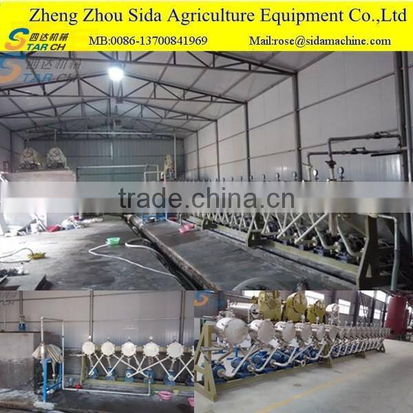 High Yield Yam Starch Making Machine Of 50TPD