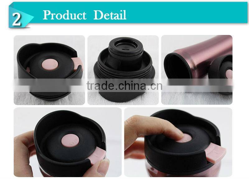 Cute double wall s/s thermos promotional present houseware mug