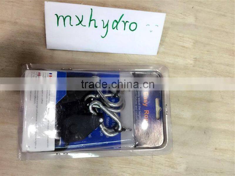 Heavy duty hanger yoyo, rope ratchet yoyo plastic wheel, horticulture reflectro hangers