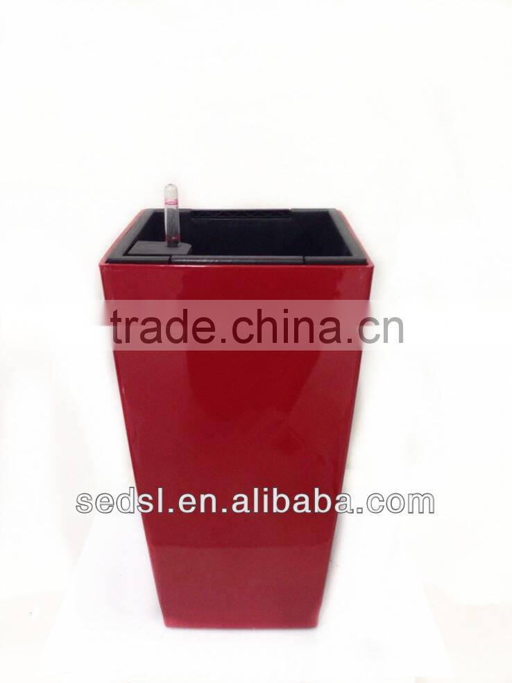 self-watering square wholesale glass flower pots