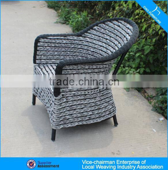 Modern hotel garden furniture rattan dining chairs