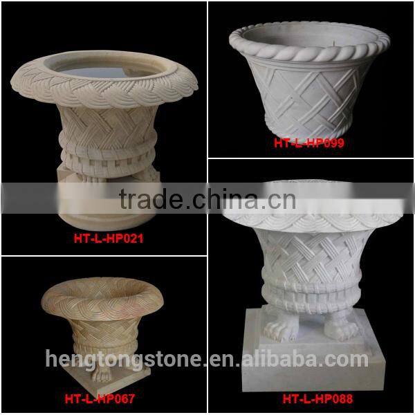 Garden Natural Stone Angel Flower Pots