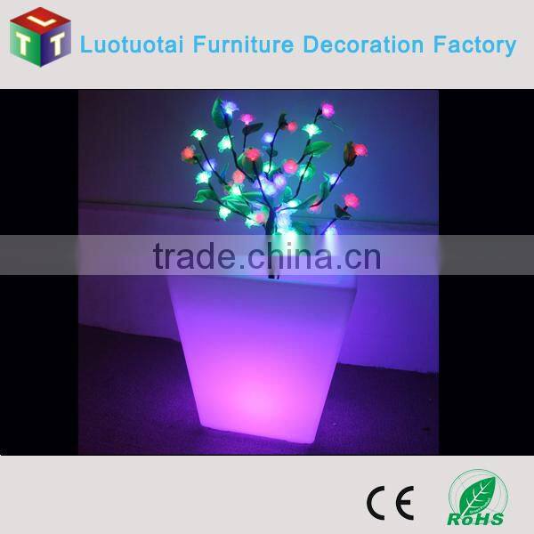 Wholesale cheap led flower pot lighting illuminated led planter pots