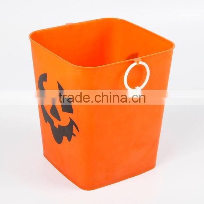 Halloween plastic small party tub with handle