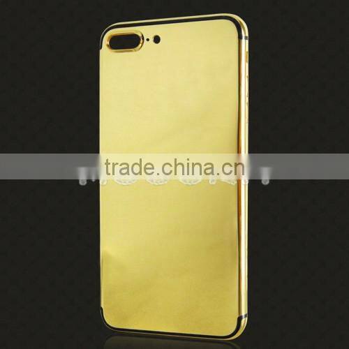 New gold/rose gold/platinum back cover for iPhone 7 plus mirror gold housing