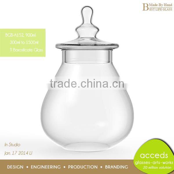 Wholesale Cheap Borosilicate Honey Glass Container