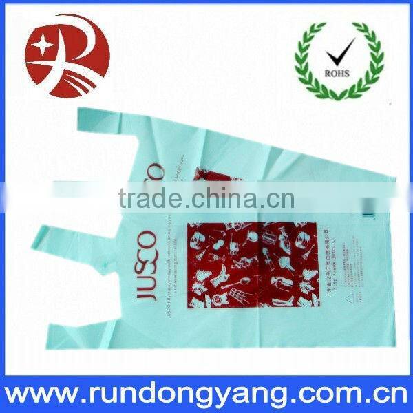 handle Oxo-biodegradable T-shirt plastic bag