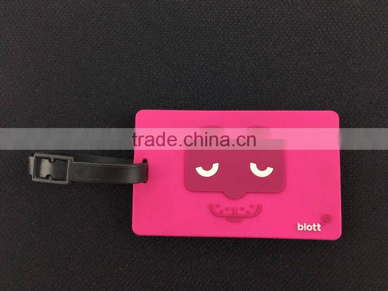 samples free factory supply cheap custom plastic rubber silicone or eco-friendly pvc luggage tag