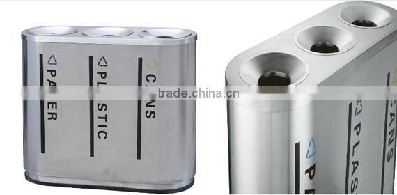 Arlau Outdoor stainless steel classified dustbin