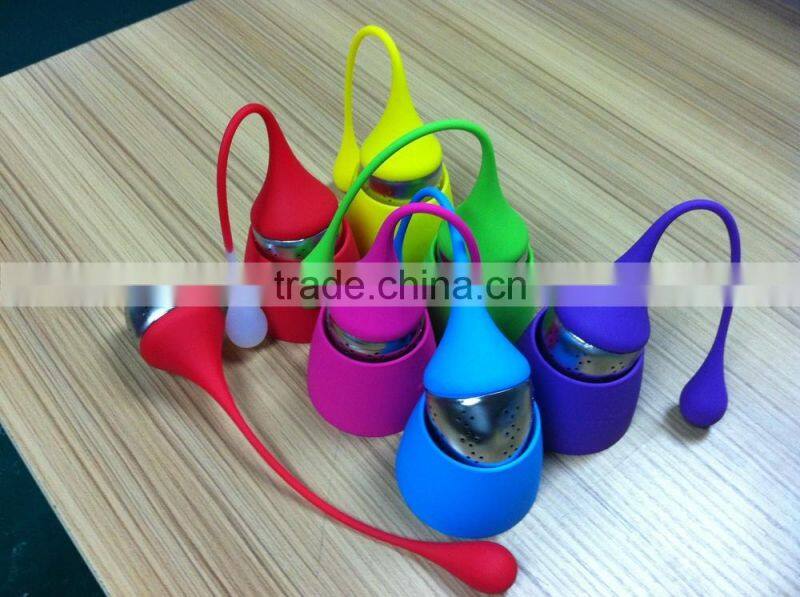 The droplets convenient silicone tea strainer / new trend and the wind silicone tea strainer