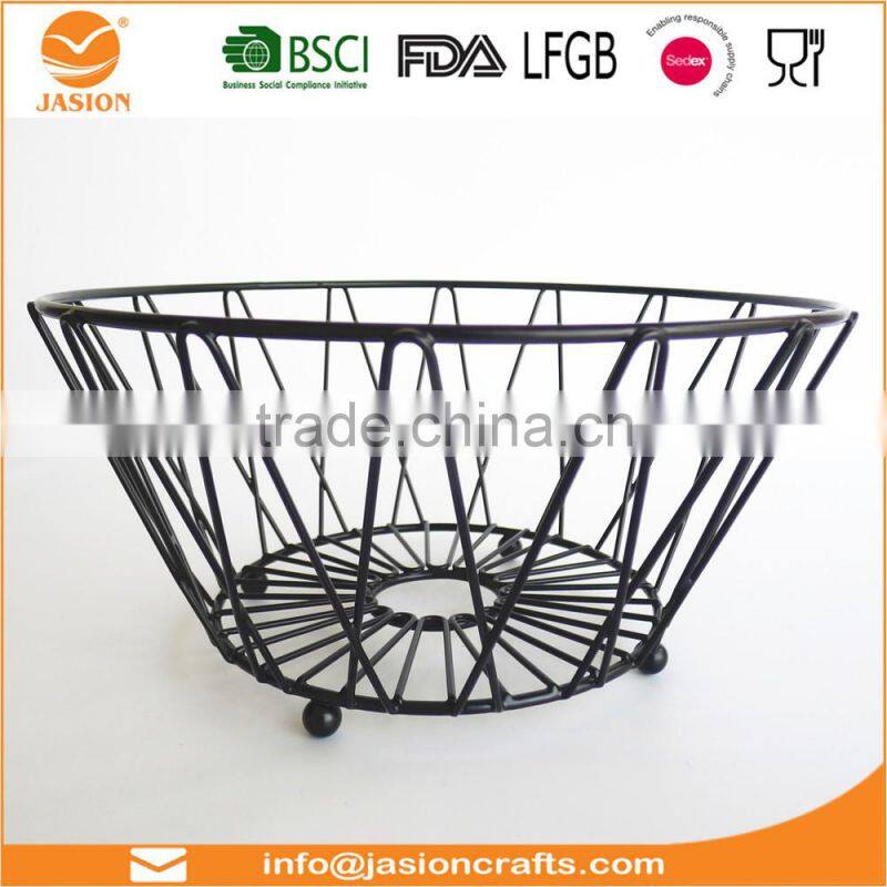 Jiangmen Factory Fashion Design Storage Metal Wire Fruit Basket hanging wire fruit basket
