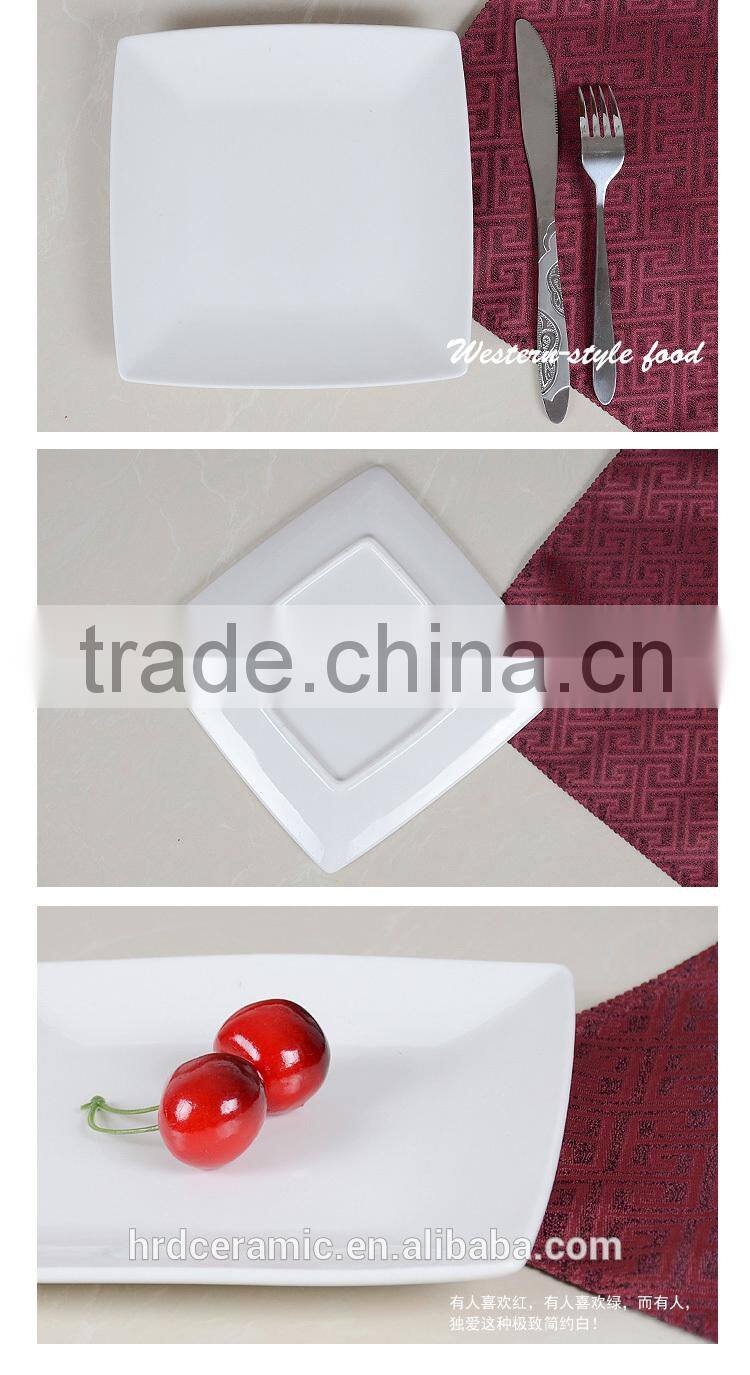 Stocked ceramic fish plate printing wholesale serving dishes