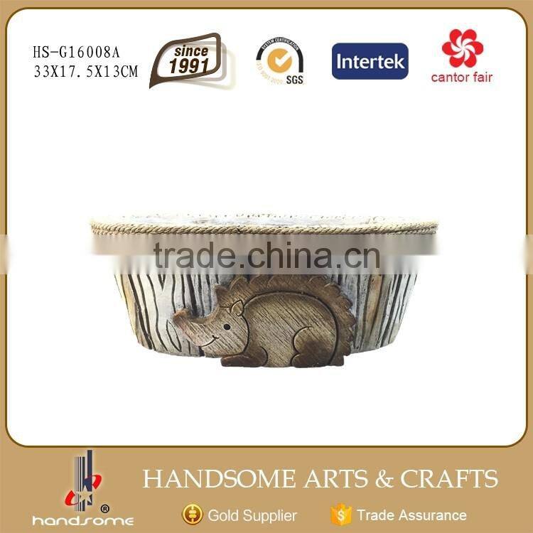 Outdoor Item Wholesale Animal Flower Pots Garden Round Planter