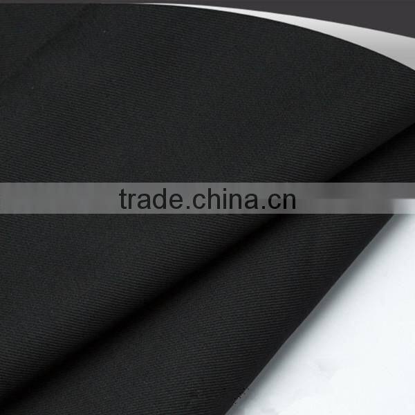 Black wool/poly 20/80 men suit fabric Italian style in stock