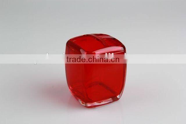 Acrylic bathroom accessories/toothbrush holder