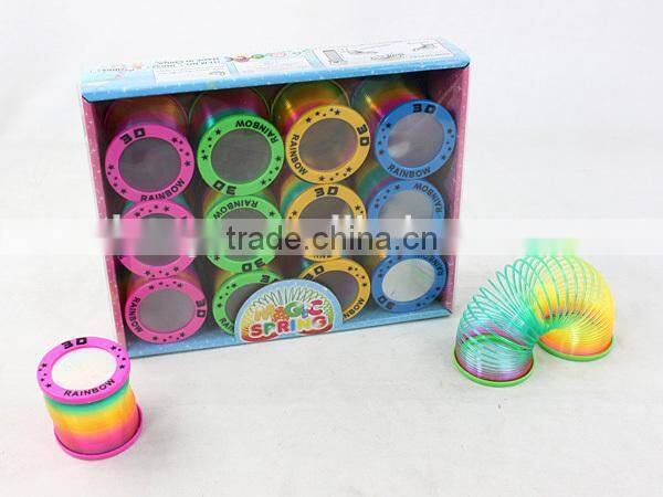 new popular 3D magic raibow spring with led light, LED rainbow spring toys for kids