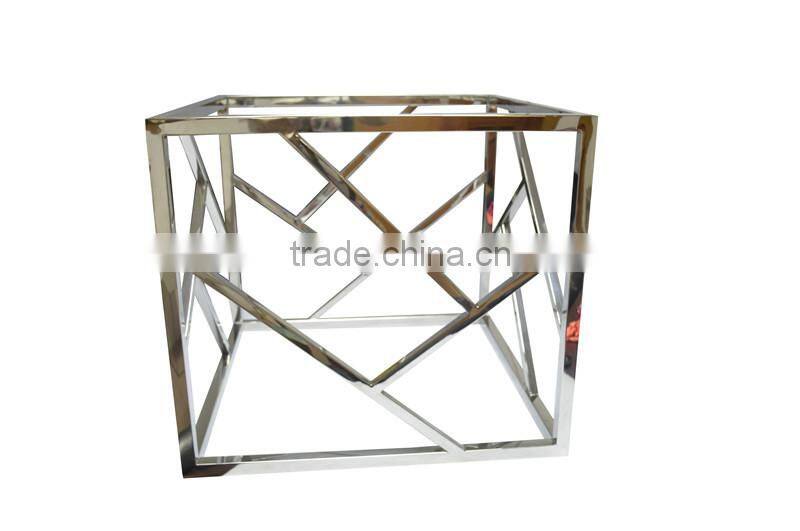 Custom-made simple design metal frame coffee table