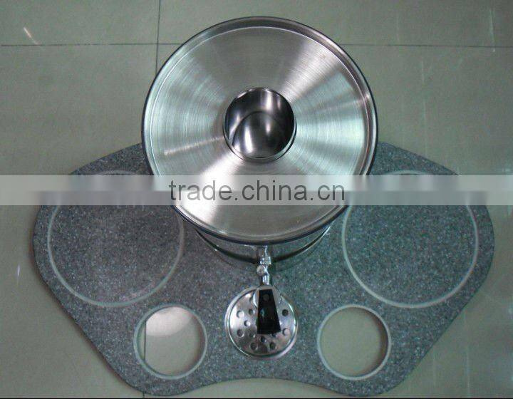 Electric marble bedplate triple Juice Dispenser