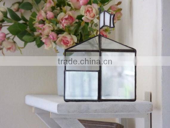 A Jewelry Box Classic House Shaped A Stained Glass Terrarium