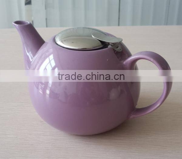 BTHJC-8 factroy direct wholesale ceramic color teapot