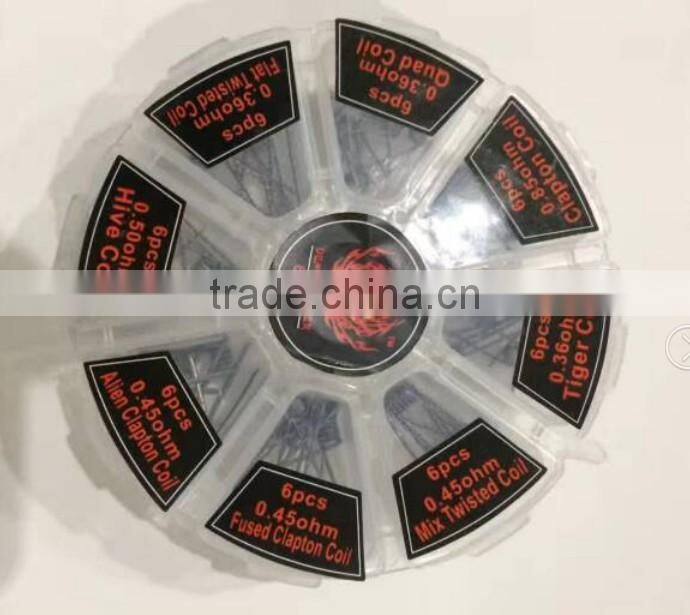 10cm Round 8 in 1 DIY coils box plastic storage