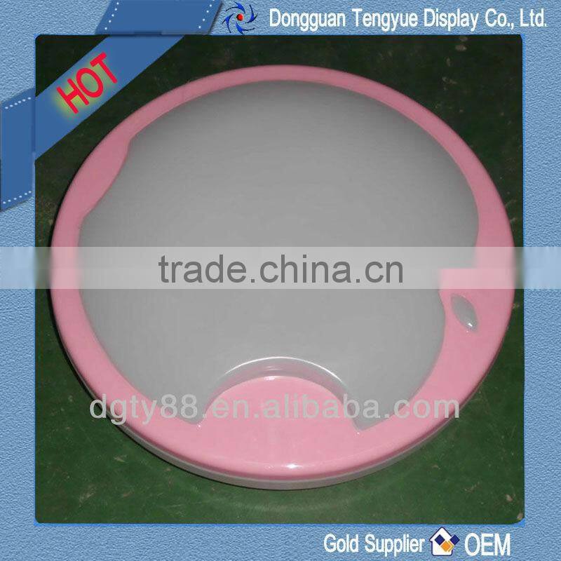 pink vacuum forming of ceiling lamp shades