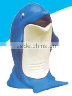 (HD-18714)Cartoon outdoor fiberglass trash cans