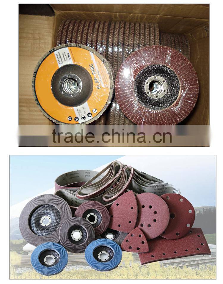 115mm aluminum oxide abrasives grinding flap discs